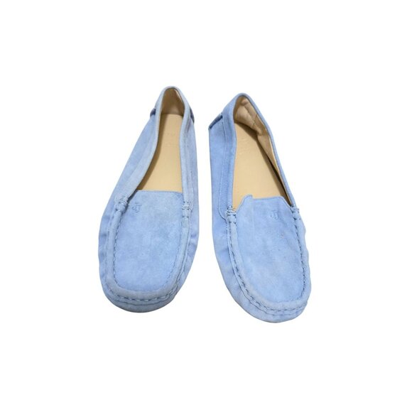 Janie & Jack Boy Blue Suede Loafers Shoes Slip-On Style Size 3 - Picture 1 of 11